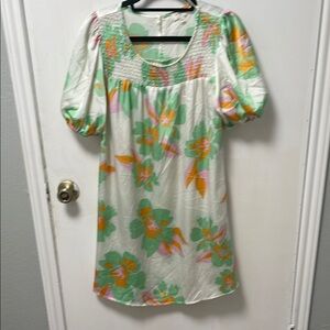 Floral Puff Sleeve Dress
